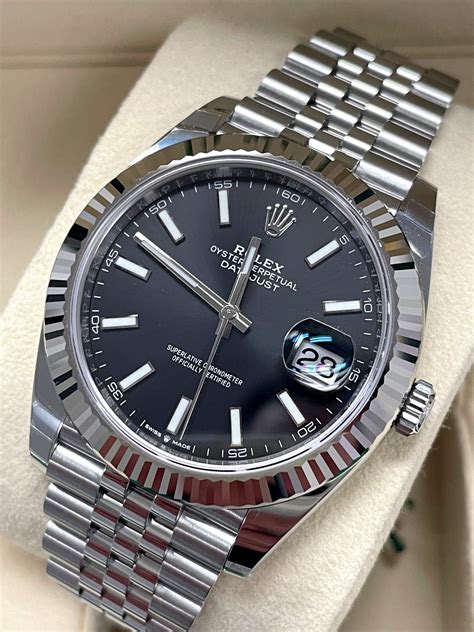 rolex datejust 41 mm schwarz|Rolex Datejust 41mm for sale.